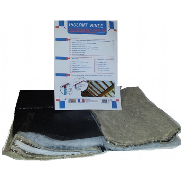 Isolant mince laine de lin PRO 17 couches, 15m2