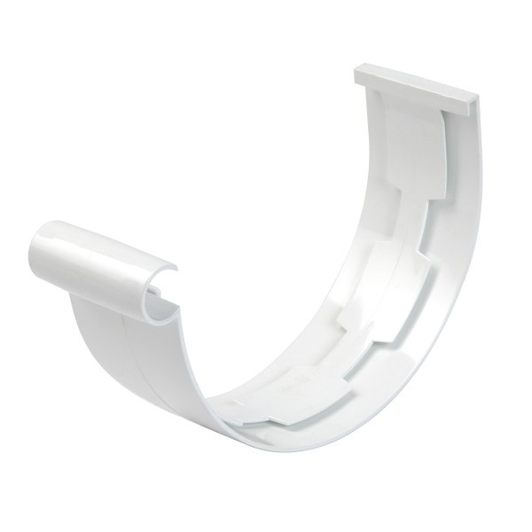 Jonction PVC à coller pour Gouttière demi ronde Blanc Nicoll dev 25 cm