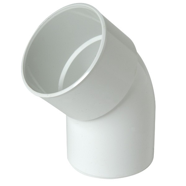 Coude PVC NICOLL - 45° - Diamètre 40 - Femelle-femelle - à coller - 57379T