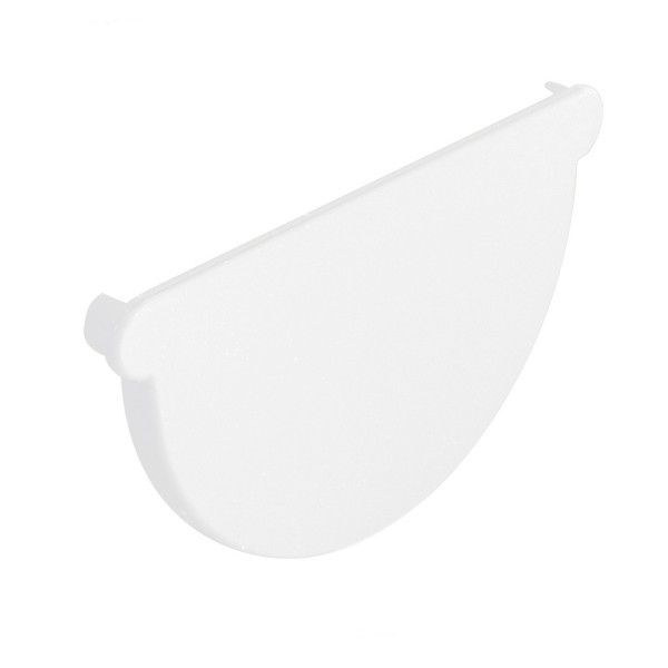 Fond de Gouttière PVC demi ronde à coller Blanc Nicoll dev 25