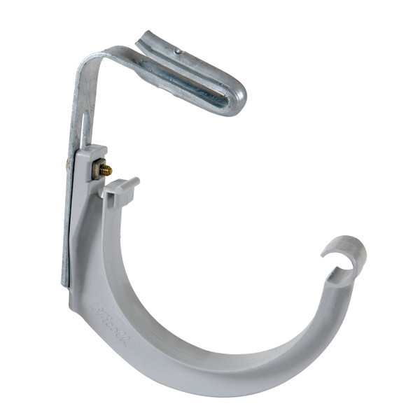 Crochet Gouttière PVC monté pour Bac acier Nicoll D25 Anthra