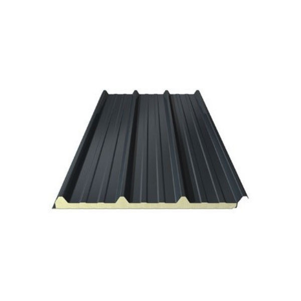 Plaque acier isolée 60 mm - 1 m x 5,10 m Bleu ardoise RAL 5008