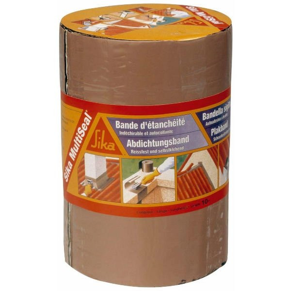 Bande d'etancheite butyl autocollante pour beton, tuiles, PVC