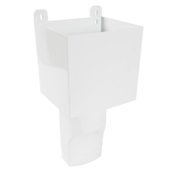 Boîte à Eau pour descente ovoïde 90 x 56 Blanc Nicoll BAO95B