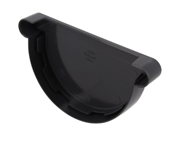 Fond de Gouttière PVC demi-ronde à coller Nicoll Anthra D25