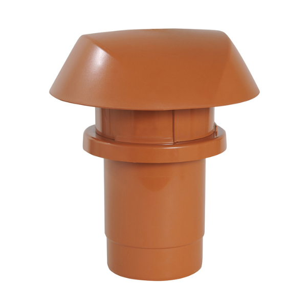 Chapeau de Ventilation Nicoll Atemax VVT12T ⌀120 à 125 mm, Tuile