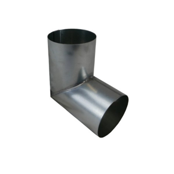 Coude Zinc Naturel 87° pour Gouttière, diam 60 mm