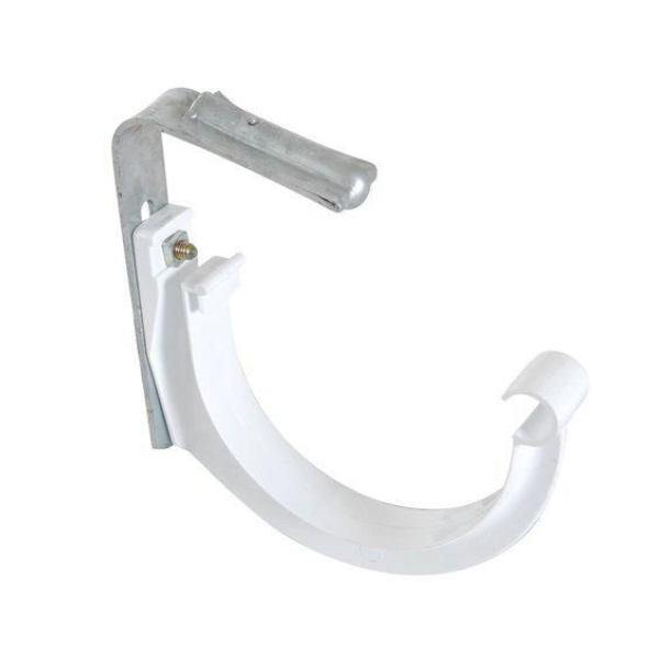 Crochet Gouttière PVC monté pour Bac acier Nicoll D25 Blanc