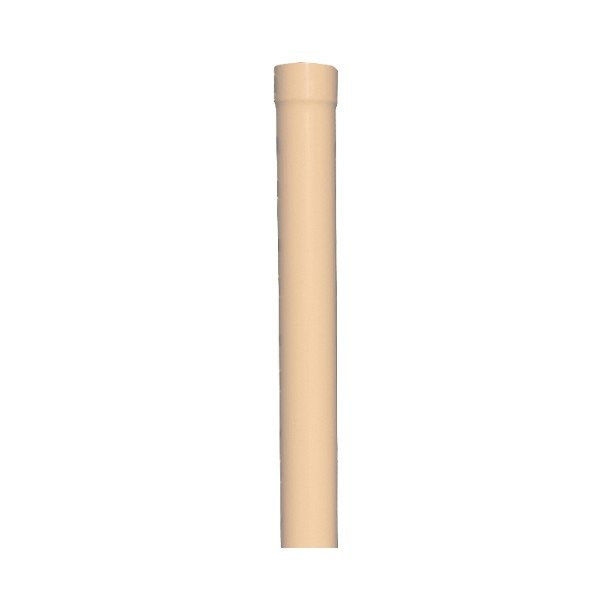 Dauphin Cylindrique Droit Acier galvanisé L 1m ⌀ 80 mm, Sahara