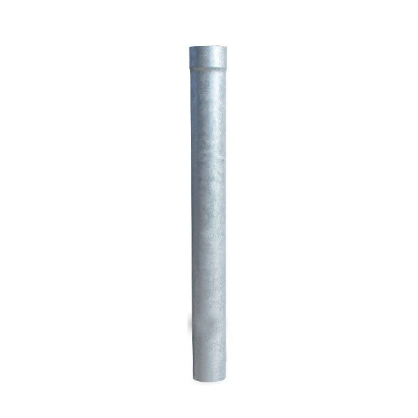Dauphin Cylindrique Droit Acier galvanisé L 1m ⌀ 80 mm, Zinc x 3