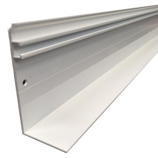Faitière aluminium universelle - Blanc - 16, 32 et 55 mm - Longueur 3 à 6 m