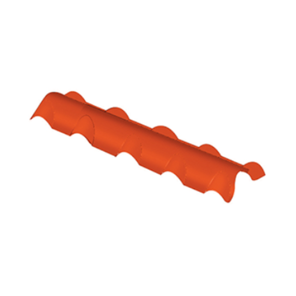 Faîtière double pour Panneau Tuile isolé Terracotta RAL 8004, 2,1 m