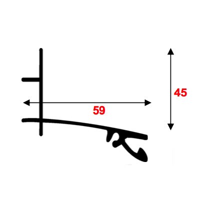 Kit Faitière supérieure - Blanc - 55 mm - Longueur de 3 m à 7 m