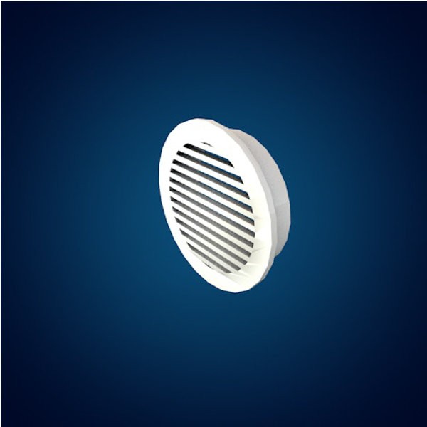 Grille de ventilation pour Lambris sous-face MEP SV4 ⌀ 40 mm Blanc