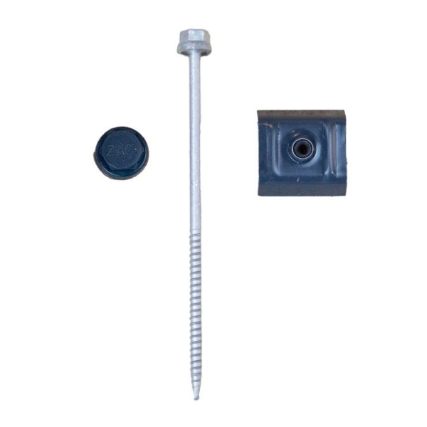 Kit de Fixation pour Panneau Tuile isolé 40 mm RAL 8004, Lot de 100