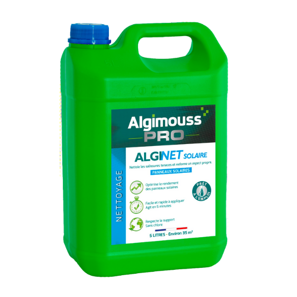Nettoyant pour Panneaux Solaires AlgiNet Solaire, Bidon de 5L