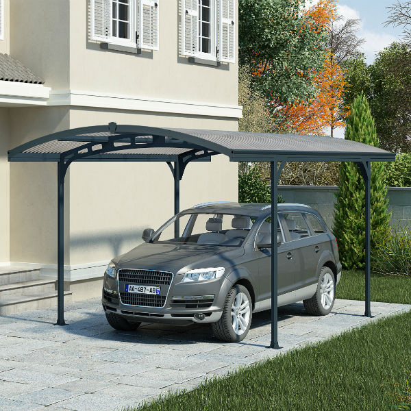 Carport Aluminium Gris en Kit Atlas Canopia by Palram 287,5 x 495 cm