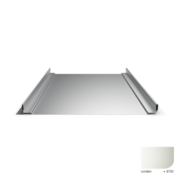 Plaque Acier Joint Debout Mauka® Line 1.450.36T RAL 8750, le m2