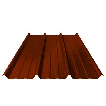 Bac Acier Nervure Ep 63 100 Onde Nervesco Couleur Rouge Brun Toiture Online Com