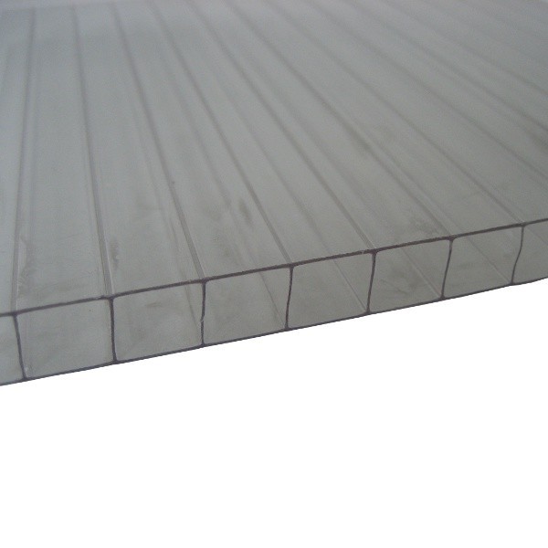 Plaque Polycarbonate Alvéolaire 2,1kg/m2 - Claire - 16 mm - 0,98 m -  Longueur de 3 à 4 m