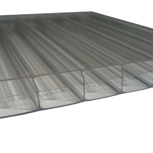 Plaque alvéolaire polycarbonate translucides 300 x 100 cm, ép.16 mm (vendue  à la plaque)
