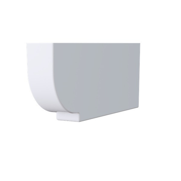 Cache Panne ABS MEP Bourgogne 90x250x600mm PP680B Blanc