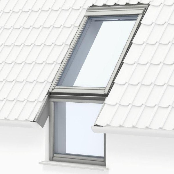 Raccord d'étanchéité pour Verrière d'angle Velux EFW 0012 Gris