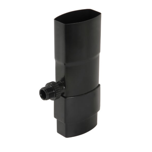Récupérateur eau pluviale ovoïde Noir Diam 90 x 56 mm Nicoll REP95N