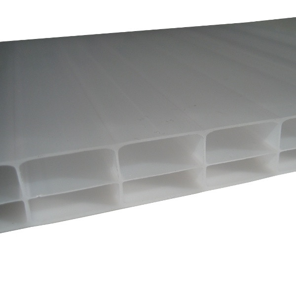 Plaque Polycarbonate Alvéolaire 3,4kg/m2 - Opale - 32 mm - 1,25 m - Longueur de 3 à 4 m