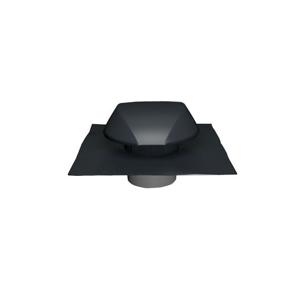 Chapeau de Ventilation Anthracite Atemax ⌀160mm Nicoll VVE16A Tuile