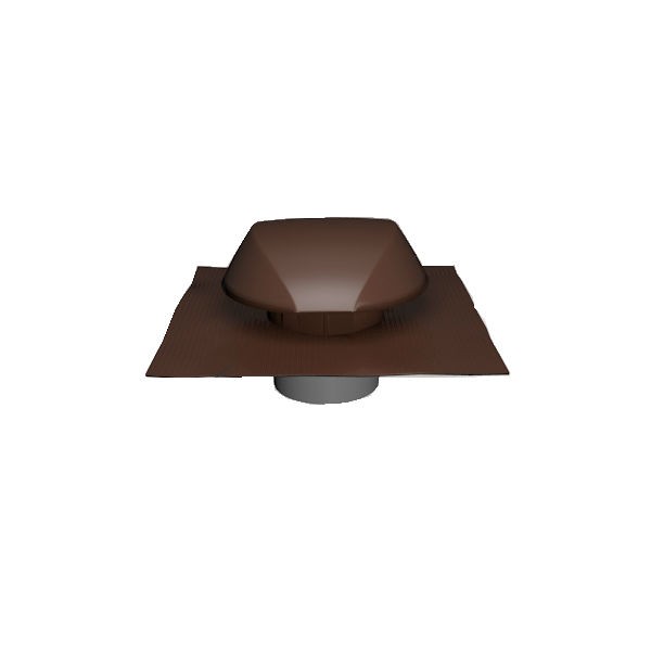 Chapeau de Ventilation Marron Atemax ⌀125mm Nicoll VVE12M Tuile