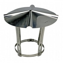 Chapeau chinois Sebico en inox, conduits de ⌀ 300 mm 