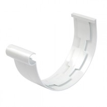 Jonction PVC à coller pour Gouttière demi ronde Blanc Nicoll dev 33 cm