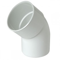Coude PVC M-F 45° à coller pour Gouttière Blanc Nicoll, diam 100 cm 