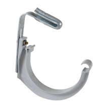 Crochet Gouttière PVC monté pour Bac acier Nicoll D25 Anthra