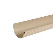 Gouttière PVC demi-ronde à coller Sable Nicoll, dev 33 cm long. 4m