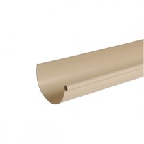 Gouttière PVC demi-ronde à coller Sable Nicoll, dev 33 cm long. 4m