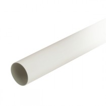 Tuyau de descente pour gouttière PVC Blanc Nicoll, Diam 100 cm, L 4 m