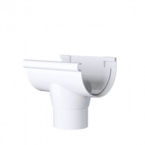 Naissance Centrale à Coller MEP pour Gouttière 25cm 25NCCB Blanc