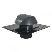 Chapeau de Ventilation Anthracite Atemax ⌀160mm Nicoll VVA16A Ardoise