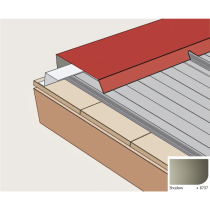 Bandeau de Faitage Cranté pour Plaque Acier Mauka® Line D230, RAL 8737