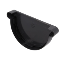 Fond de Gouttière PVC demi-ronde à coller Nicoll Anthra D25
