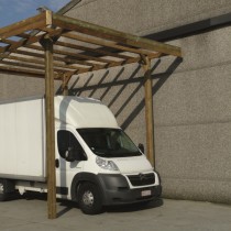 Carport bois modulable SOLID 3 x 5 x 4 m – Traitement autoclave