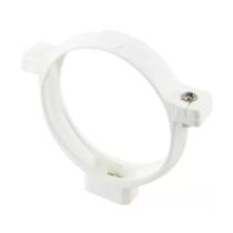 Collier PVC à bride Descente de Gouttière Nicoll Blanc D80