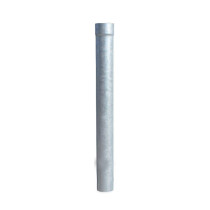 Dauphin Cylindrique Droit Acier galvanisé L 1m ⌀ 80 mm, Zinc