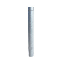 Dauphin Cylindrique Droit Acier galvanisé L 1m ⌀ 100 mm, Zinc