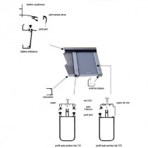 Kit Faitière inférieure et supérieure - Alu - 16 et 32 mm - Longueur de 3 m à 7 m