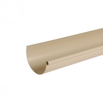 Gouttière PVC demi-ronde à coller Sable Nicoll, dev 25 cm, long. 4m
