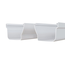 Gouttière moulurée PVC MEP La Réversible® RV304B Blanc, 4m