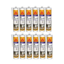 Mastic Silicone SikaSeal-110 Menuiserie Vitrage  Blanc 12x300ml